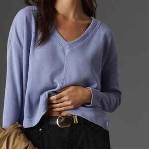 Anthrologie Pilcro Long Sleeve V-Neck Top